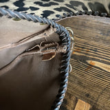 The Junco - Vintage Monogram in Brown Crossbody Bag