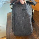 Gucci Guccissima Shoulder Bag in Brown