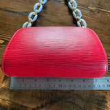 The Kinglet - Vintage Epi in Red Wristlet Bag