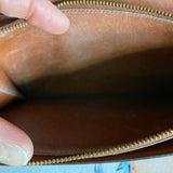 The Junco Wallet Crossbody - Vintage Monogram in Gold