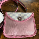 The Falcon - Damier Azur and Pink Small Crossbody