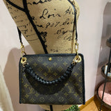 The Swan - Vintage Monogram in Black Crossbody