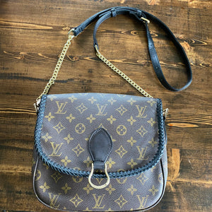 The Swift - Vintage Monogram Black Crossbody (2 straps!)