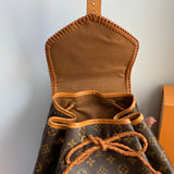 The Loon - Vintage Monogram Backpack in Tan