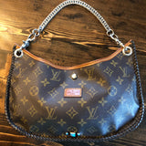 The Peacock - Vintage Monogram Hobo Crossbody