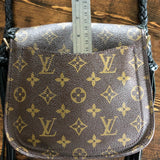 The Swift - Vintage Monogram Black Crossbody