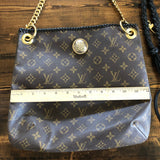 The Lark Crossbody in Black Monogram