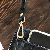 The Hawk - Black Vintage Clutch/Wristlet/Crossbody Bag