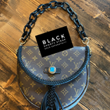 The Dove - Vintage Monogram Black Crossbody