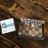 Turquoise Vintage Card Holder/Key Chain